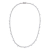  Accented Three Prong Tennis Necklace - Adina Eden's Jewels