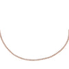 14K Rose Gold / 14" / 5 CTW Classic Diamond Tennis Necklace 14K - Adina Eden's Jewels