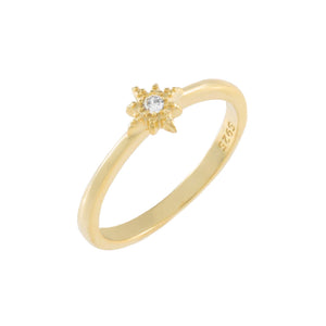Gold / 6 Pavé Star Ring - Adina Eden's Jewels