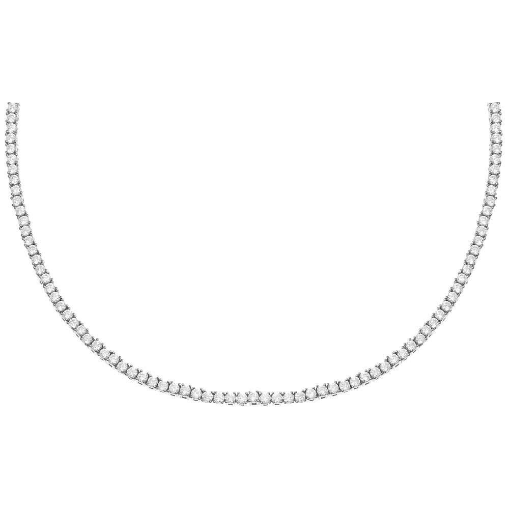 Silver / 2 MM Adina Eden Eden Tennis Choker - Adina Eden's Jewels