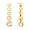 14K Gold Rolo Chain Drop Stud Earring 14K - Adina Eden's Jewels
