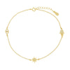 Gold Triple Pavé Novelty Bracelet - Adina Eden's Jewels