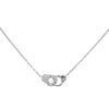 Silver Baby Handcuff Necklace - Adina Eden's Jewels