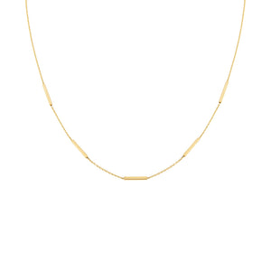  Thin Bars Necklace 14K - Adina Eden's Jewels