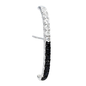  Diamond Hook Stud Earring 14K - Adina Eden's Jewels
