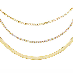 Gold Ultimate Layering Necklace Combo Set - Adina Eden's Jewels