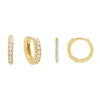 Gold CZ Huggie Earring Combo Set - Adina Eden's Jewels