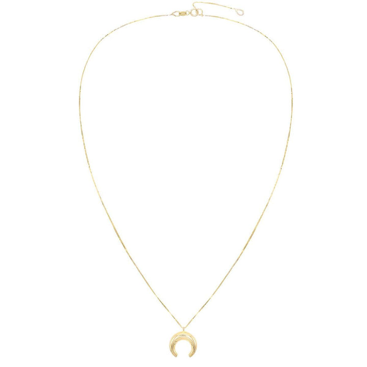  Cowhorn Necklace 14K - Adina Eden's Jewels