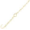 Gold Circle Link Bracelet - Adina Eden's Jewels