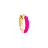 Neon Pink / Enamel / Single Colored Enamel Huggie Earring - Adina Eden's Jewels