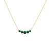 Emerald Green Colored Graduated CZ Pendant Choker - Adina Eden's Jewels