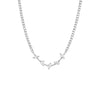 Silver Colored Multi Shape Tennis Necklace - Adina Eden's Jewels