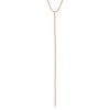 Sapphire Pink Colored Tennis Lariat Necklace - Adina Eden's Jewels