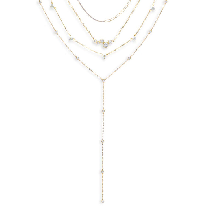 Gold Pool Party Host Necklace Combo Set - Adina Eden's Jewels