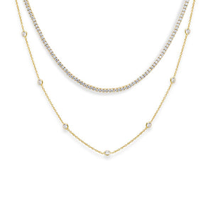 Gold The Flex Necklace Combo Set - Adina Eden's Jewels