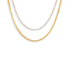 Gold Tennis & Chain Necklace Combo Set - Adina Eden's Jewels