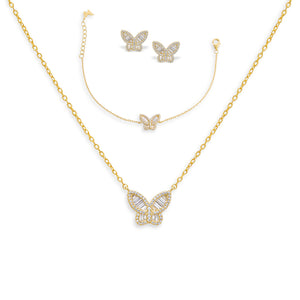 Gold Butterfly Fly Away Combo Set - Adina Eden's Jewels