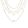 Gold The Queen Of Pearls Necklace Combo Set - Adina Eden's Jewels