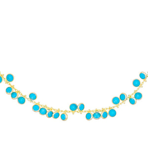 Turquoise Turquoise Dangle Choker - Adina Eden's Jewels