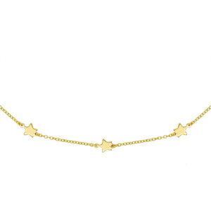 Gold Gold Star Choker - Adina Eden's Jewels
