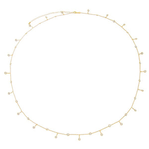  Dangling Bezel Belly Chain - Adina Eden's Jewels