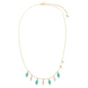  Dangling Pavé Marquise X Colored Gemstone Necklace - Adina Eden's Jewels