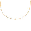 14K Gold Diamond Baguette X Bar Necklace 14K - Adina Eden's Jewels