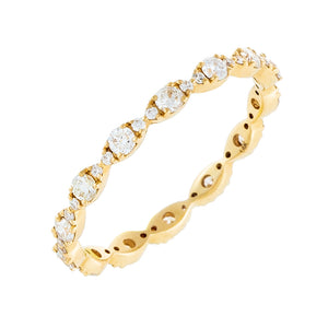  Diamond Evil Eye Band 14K - Adina Eden's Jewels