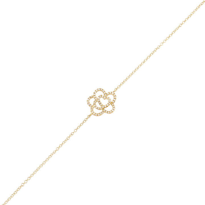  Diamond Flower Bracelet 14K - Adina Eden's Jewels
