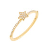 14K Gold / 6.5 Diamond Mini Star Ring 14K - Adina Eden's Jewels
