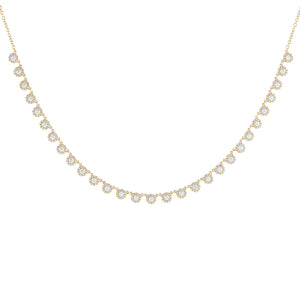 14K Gold Diamond Multi Disc Choker 14K - Adina Eden's Jewels