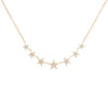 14K Gold Diamond Stars Necklace 14K - Adina Eden's Jewels