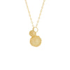 Gold Double Coin Necklace - Adina Eden's Jewels