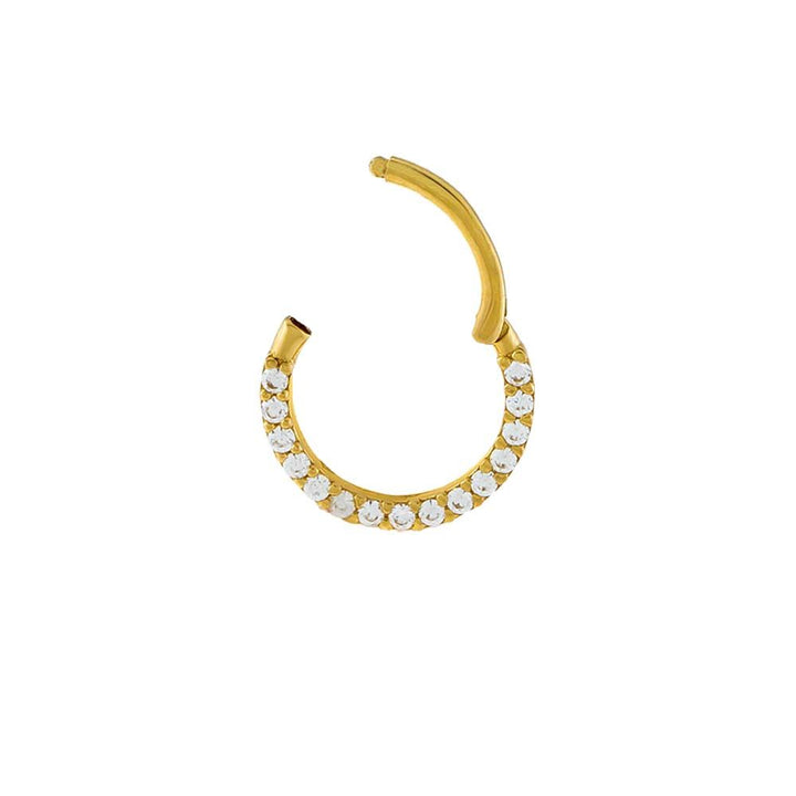  CZ Cartilage Huggie Earring 14K - Adina Eden's Jewels