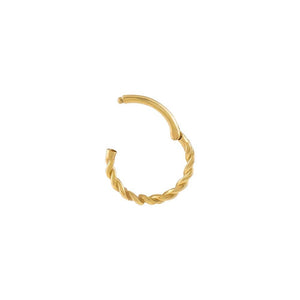  Twisted Cartilage Huggie Earring 14K - Adina Eden's Jewels