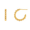 Gold Beaded Hoop Earring - Adina Eden's Jewels