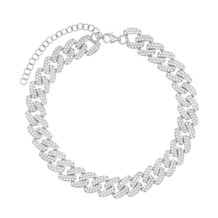 Silver Chain Link Anklet - Adina Eden's Jewels