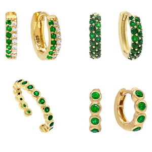  Triple Colored Earring Combo Set - Adina Eden's Jewels