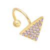 Lilac Triangle Stone Ear Cuff - Adina Eden's Jewels