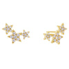 Gold Star Cluster Stud Earring - Adina Eden's Jewels
