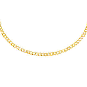 Gold / 17.75" / 3.5 MM Extra Flat Cuban Chain Necklace - Adina Eden's Jewels