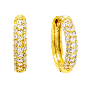  Pavé Huggie Earring - Adina Eden's Jewels
