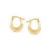 Gold Chunky Tidal Hoop Earrings - Adina Eden's Jewels