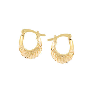 Gold Chunky Tidal Hoop Earrings - Adina Eden's Jewels