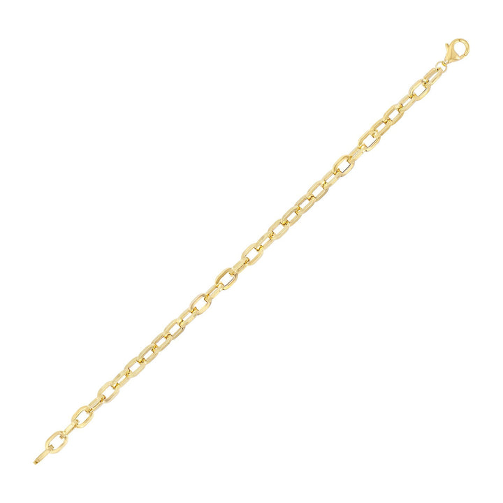 14K Gold Thin Link Bracelet 14K - Adina Eden's Jewels