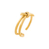 Gold Knot Adjustable Ring - Adina Eden's Jewels