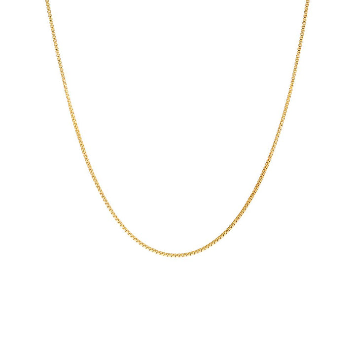 Gold / 22" Box Chain Necklace - Adina Eden's Jewels