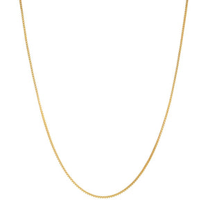 Gold / 24" Men's Box Chain Necklace - Adina Eden's Jewels