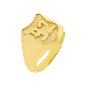 Gold / 6 Men's Year Pinky Ring - Adina Eden's Jewels
