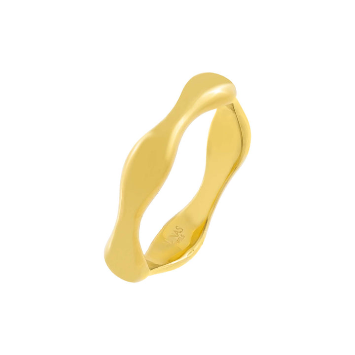 Gold / 6 Bamboo Solid Ring - Adina Eden's Jewels
